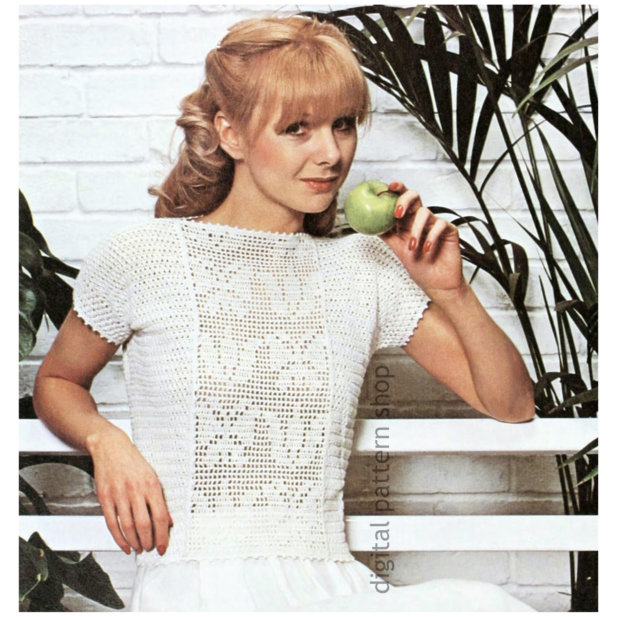 filet crochet top pattern