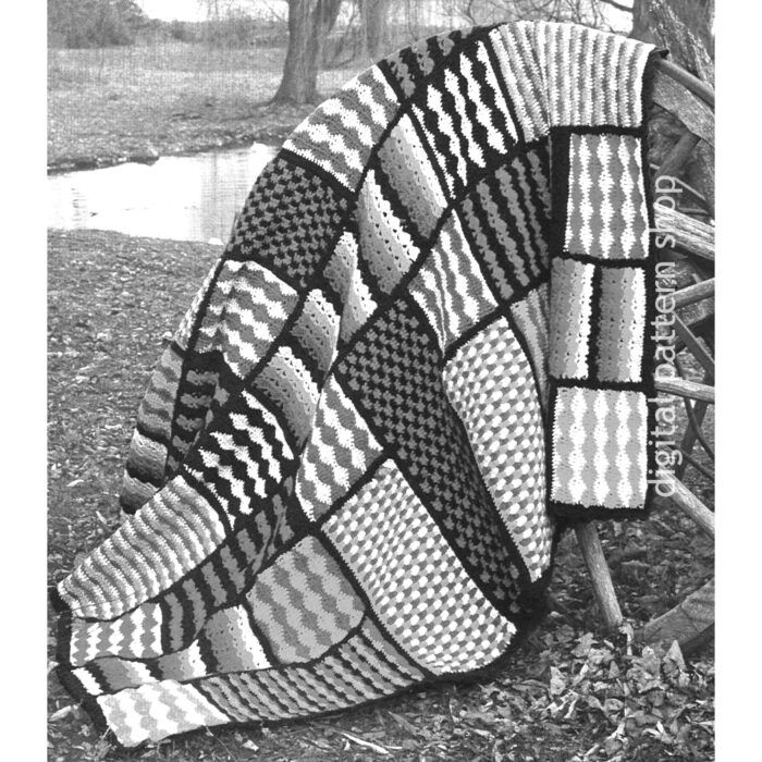 patchwork afghan crochet pattern