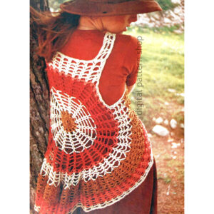 cobweb waistcoat vest crochet pattern