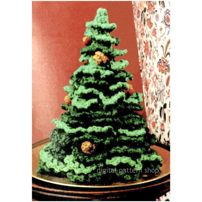 Tabletop Christmas Tree Crochet Pattern, Forever Christmas Tree PDF