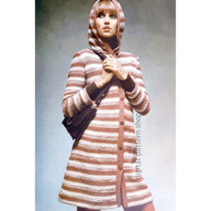 hooded coat knitting pattern