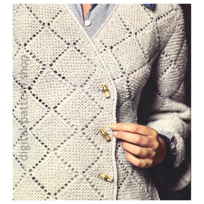 jacket detail knitting pattern