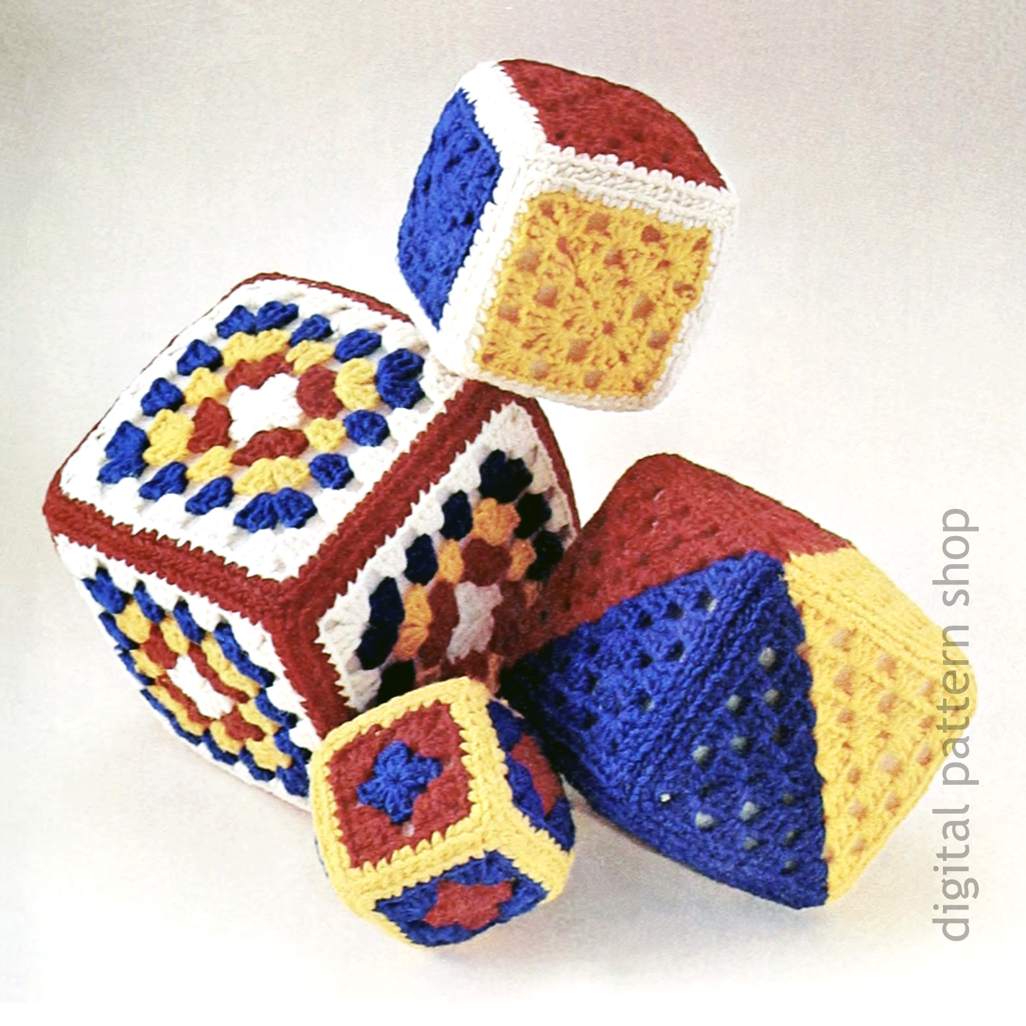 soft toy blocks crochet pattern
