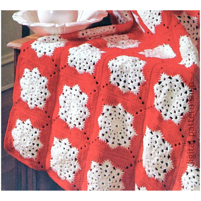 snowflake afghan crochet pattern