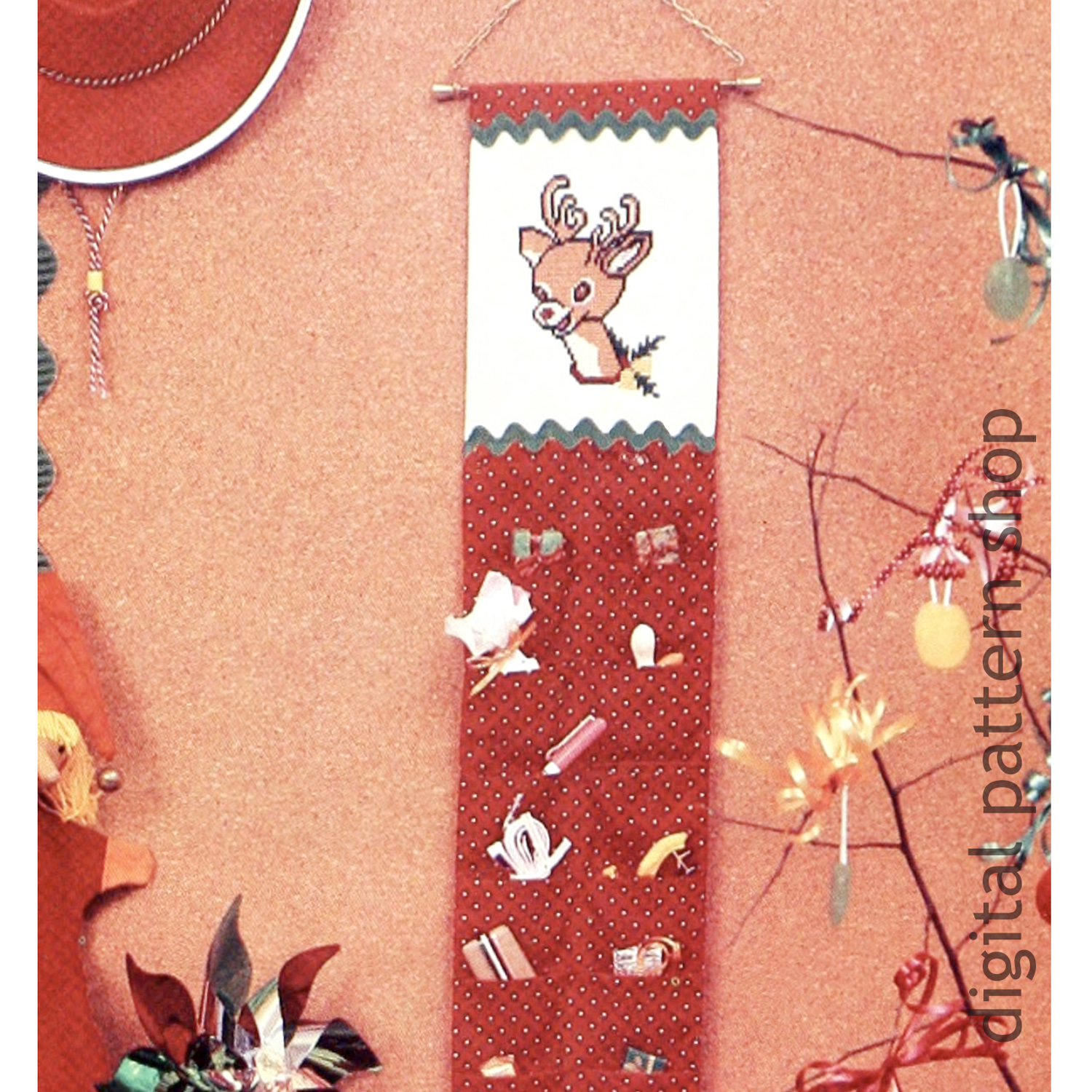 deer advent calendar pattern