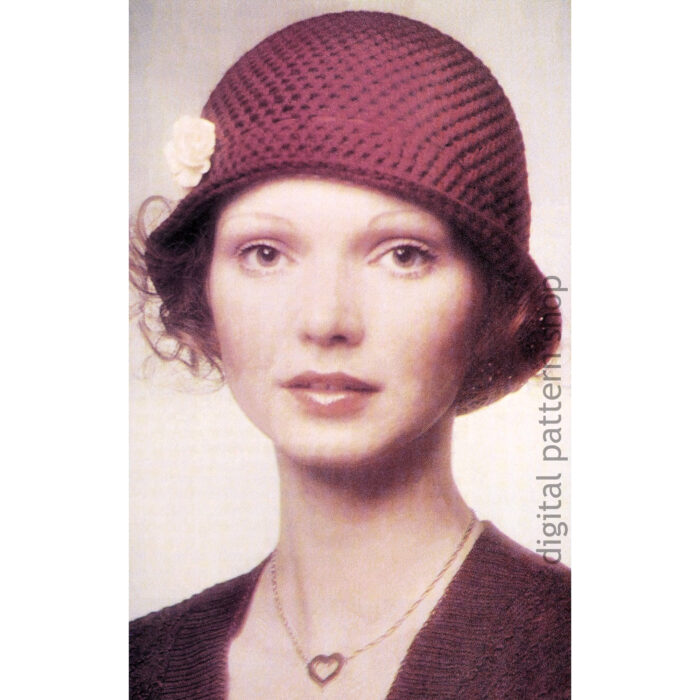 cloche hat crochet pattern