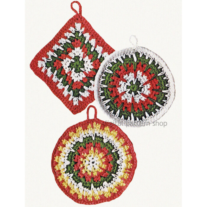 pot holder crochet pattern