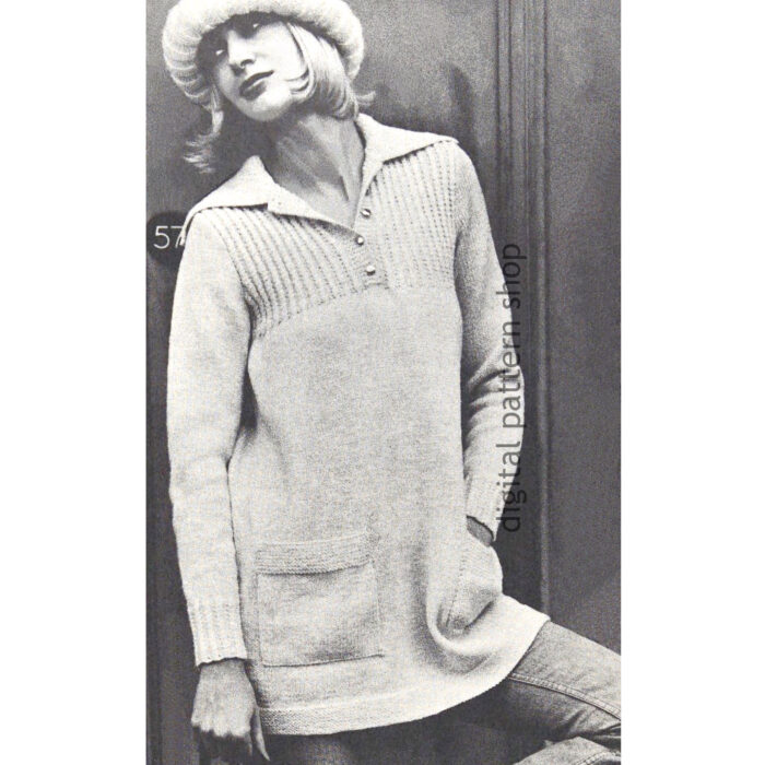 smock top knitting pattern