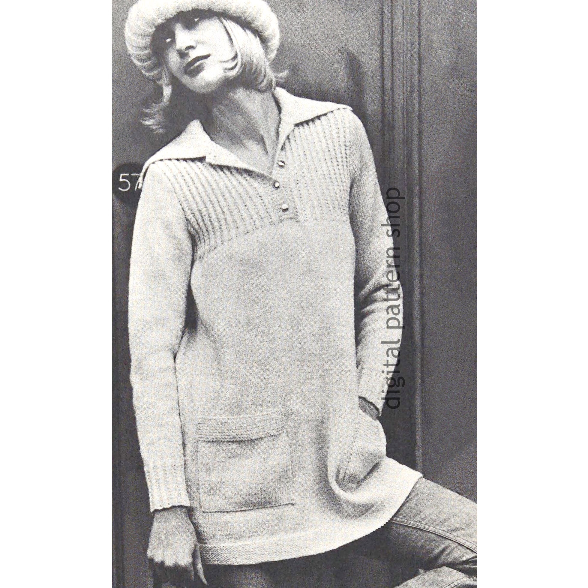 smock top knitting pattern
