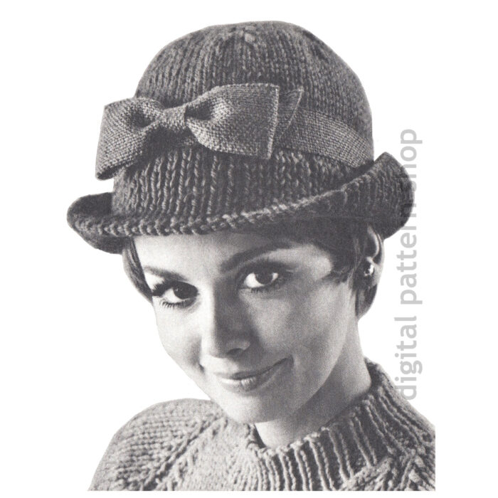 tailored hat knitting pattern