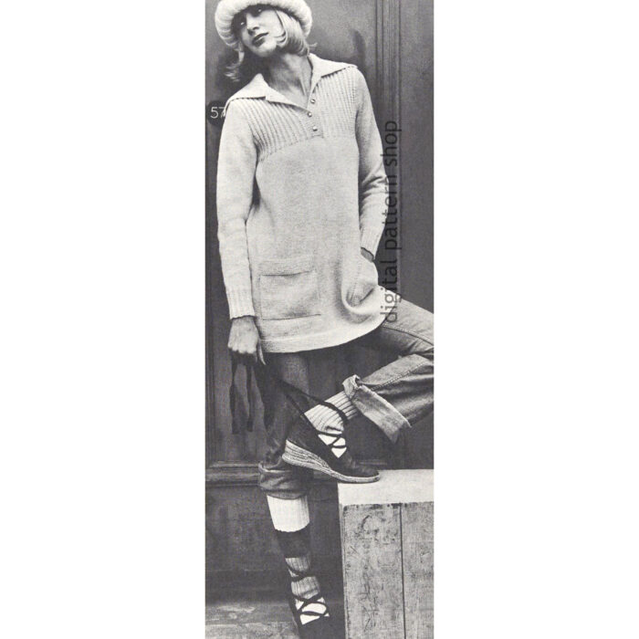 long sweater knitting pattern