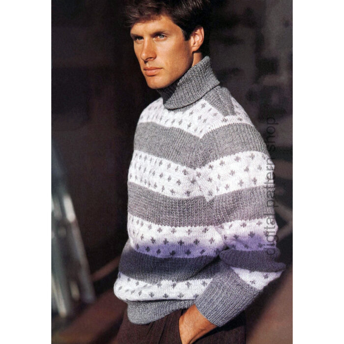banded sweater knitting pattern
