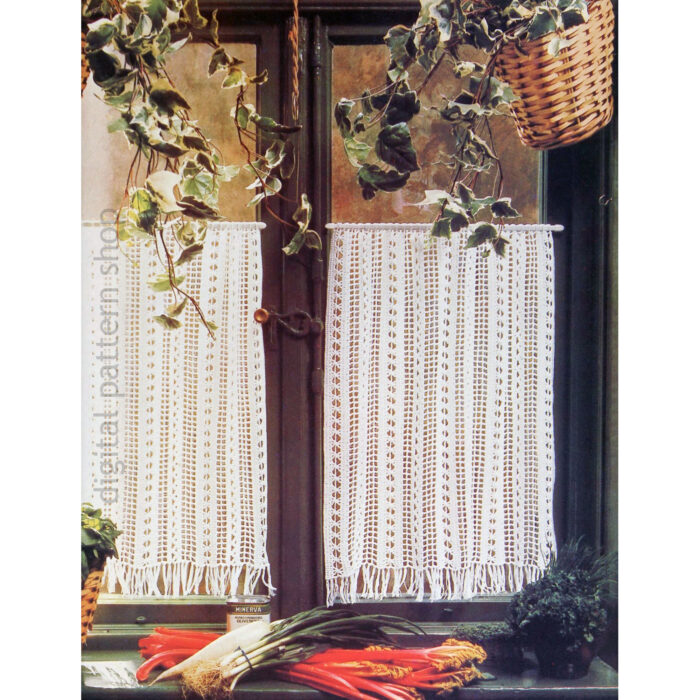 lacy curtain crochet pattern
