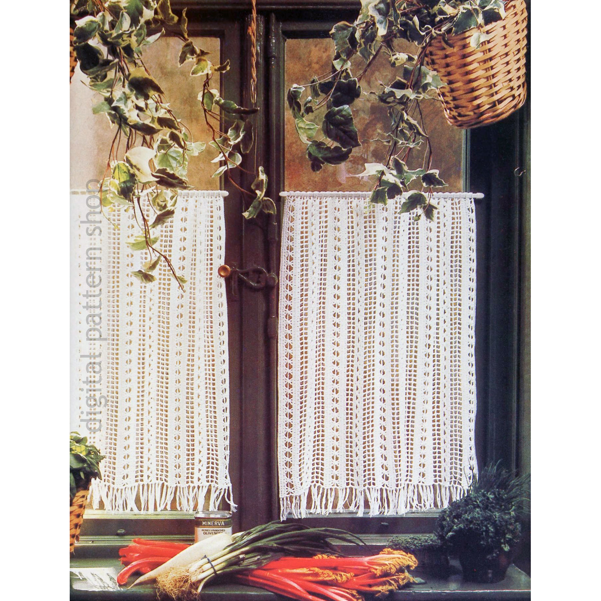 lacy curtain crochet pattern