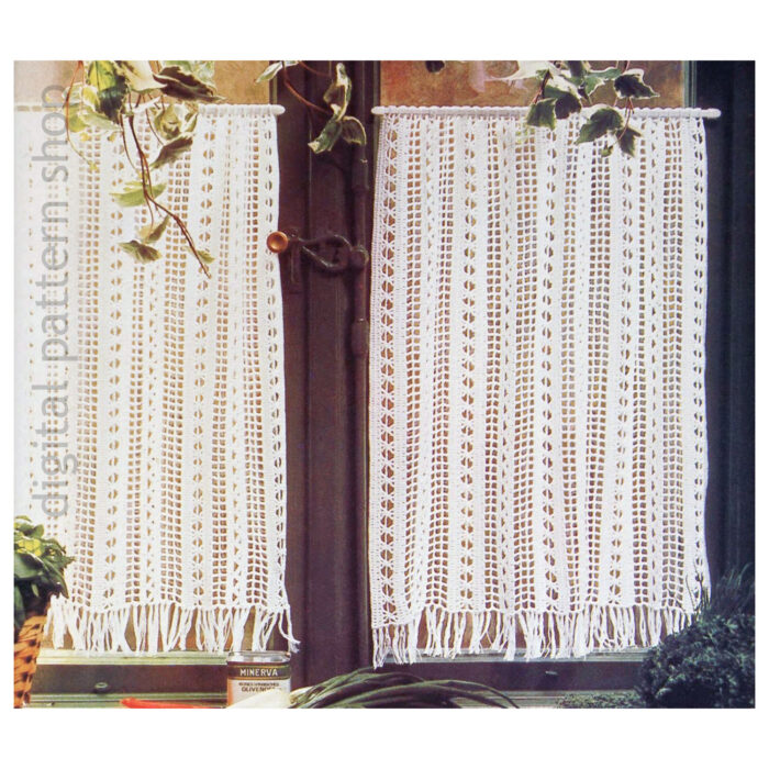 lacy curtain crochet pattern