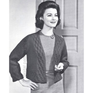 honeycomb border jacket knitting pattern