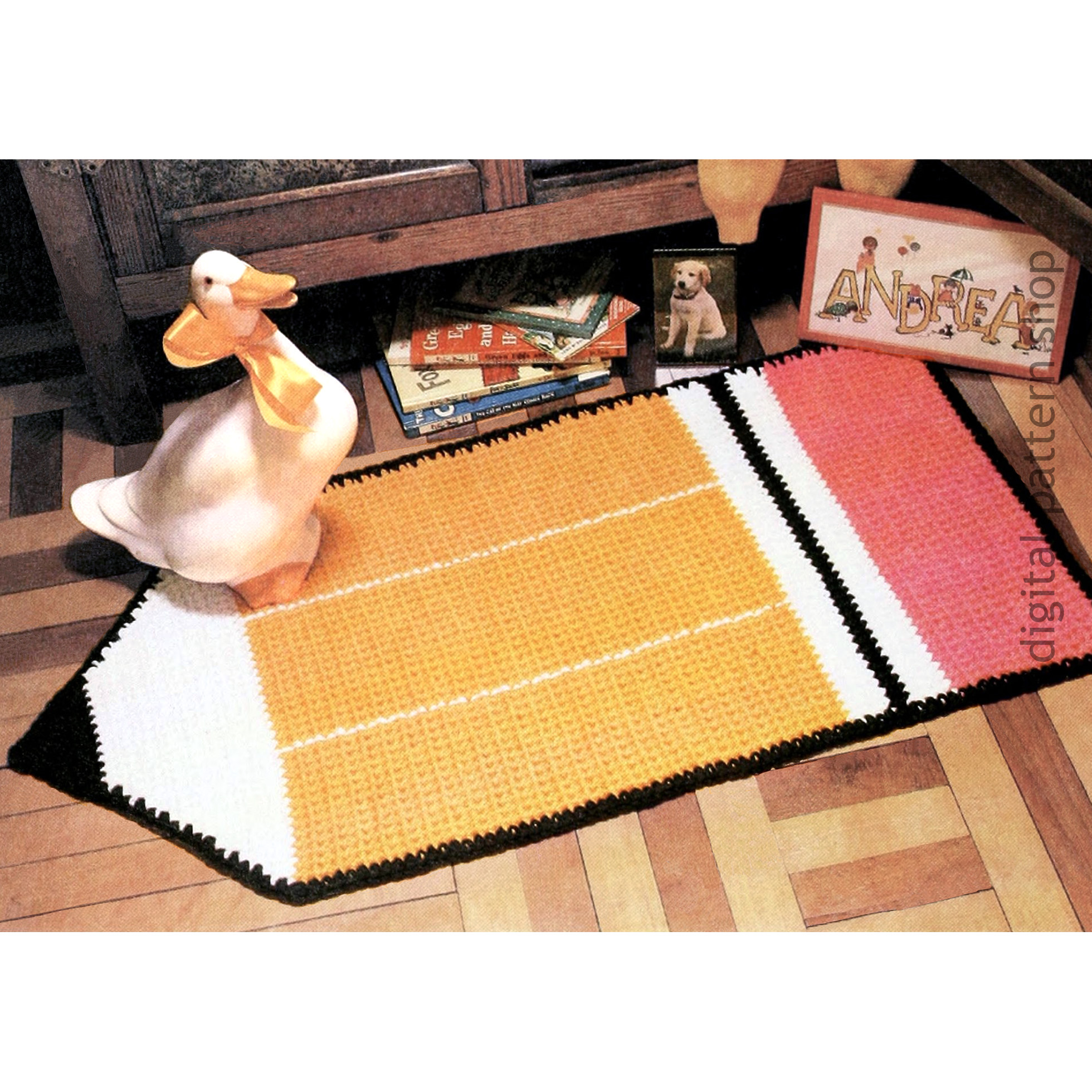 pencil rug crochet pattern