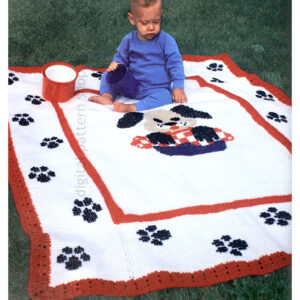 puppy paws afghan crochet pattern