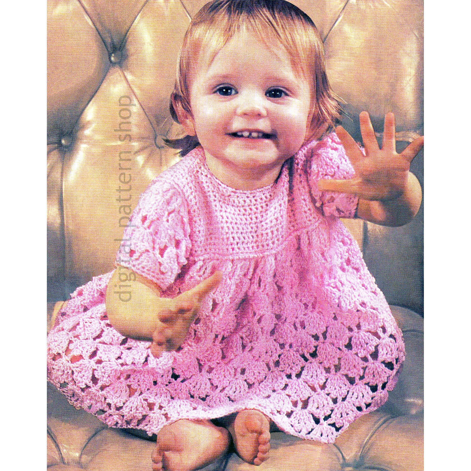 baby crochet dress pattern