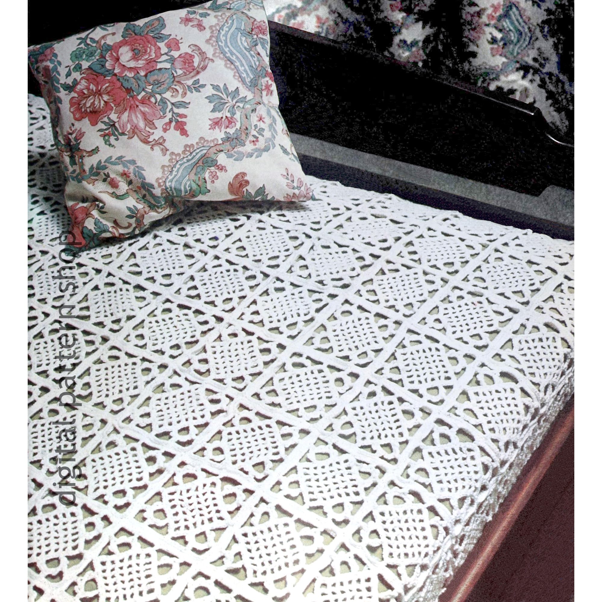 Lattice Bedspread Crochet Pattern