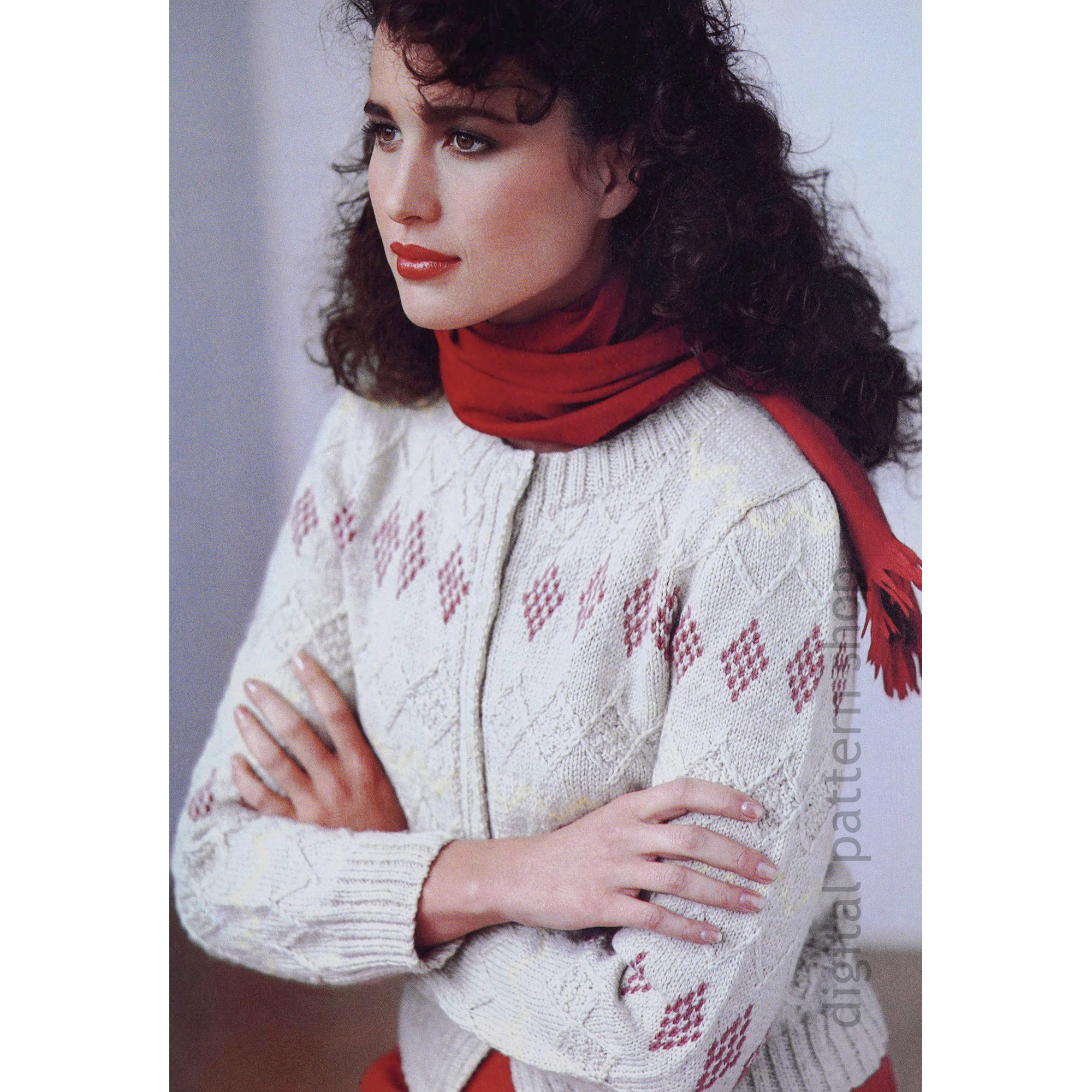 fair isle cardigan knitting pattern