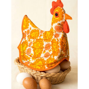 70s Vintage Hen Egg Warmer Sewing Pattern, Bread Basket Cover