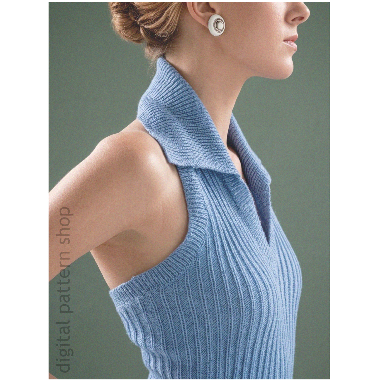 Evening Halter Top Knitting Pattern