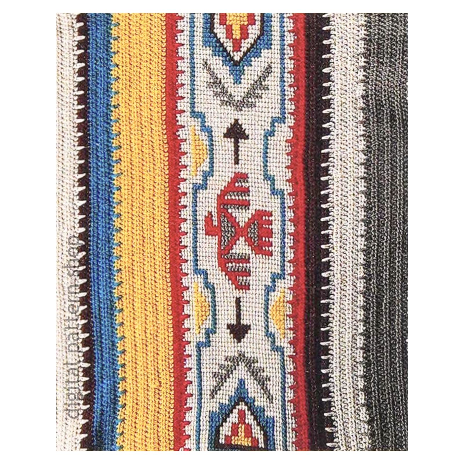 Native American afghan crochet pattern