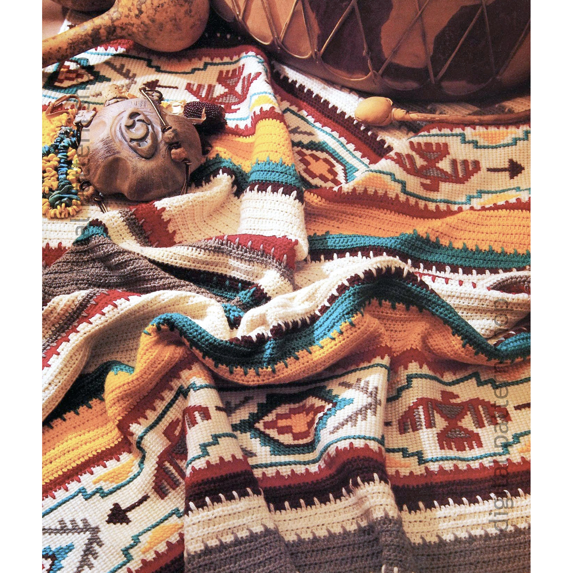 Native American afghan crochet pattern