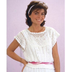 Lacy Blouse Top Crochet Pattern