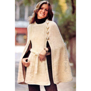 Panel Cape Knitting Pattern