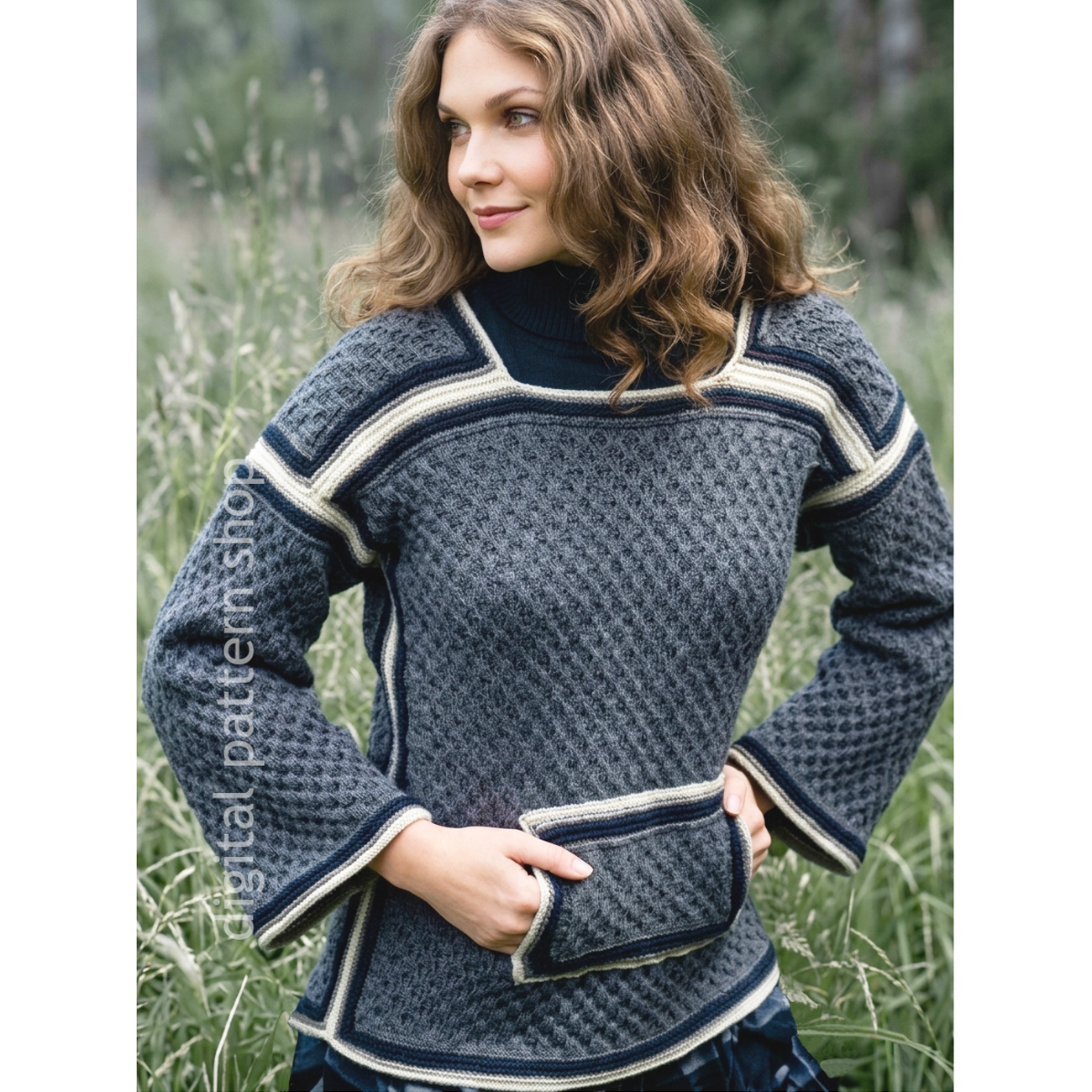 knit and crochet sweater pattern