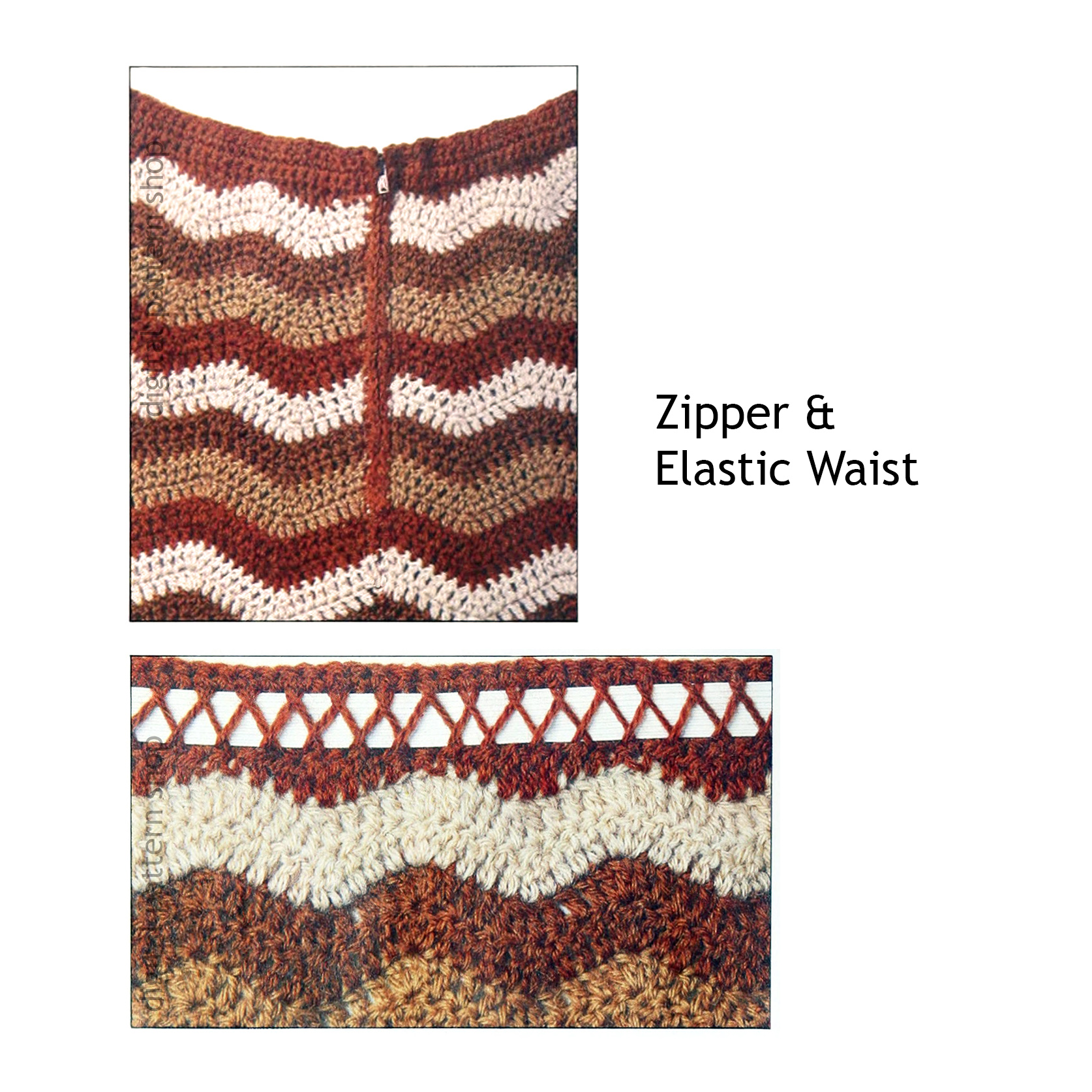 chevron skirt crochet pattern