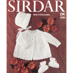 Baby Set Sirdar 3191 knitting pattern