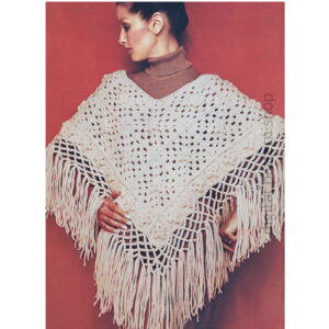Granny Square Poncho Crochet Pattern