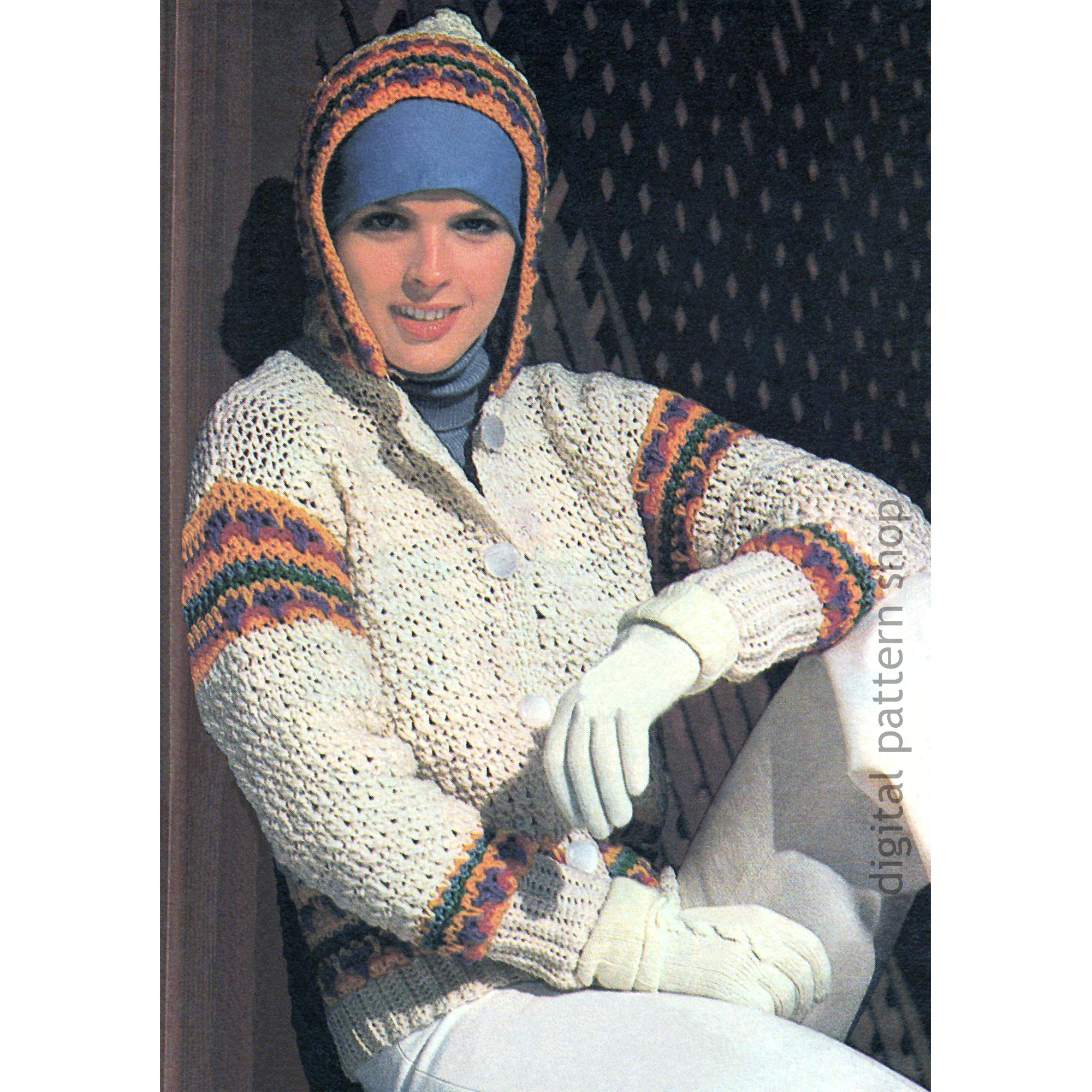 Hooded Cardigan Crochet Pattern