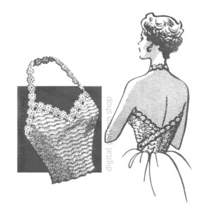 flower trimmed halter top crochet pattern