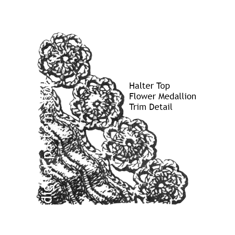 halter trim detail