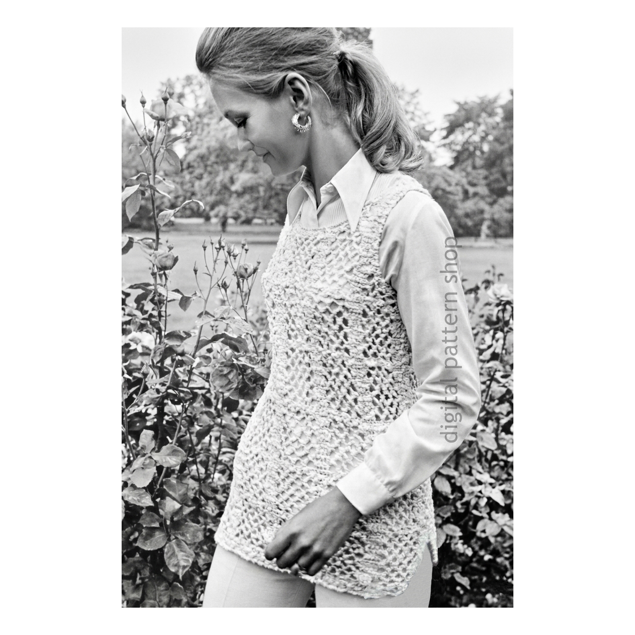 Mesh Tunic Top Crochet Pattern