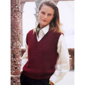 textured vest knitting pattern