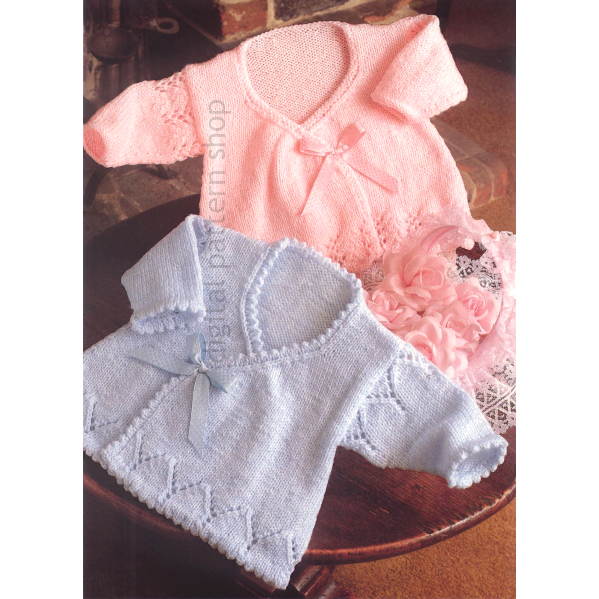 Baby Wrap Sweater Knitting Pattern