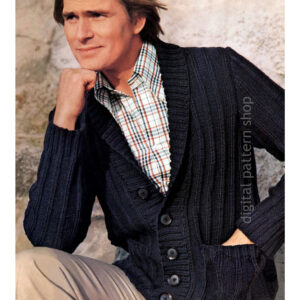 Mens Cardigan Knitting Pattern