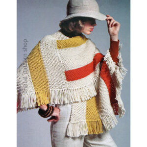 Poncho Shawl Knitting Pattern